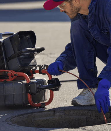 Inspection camera canalisations % Inspection caméra canalisations